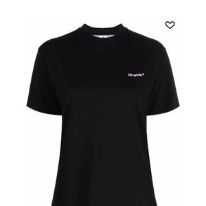 Diag Off-white Black T shirt